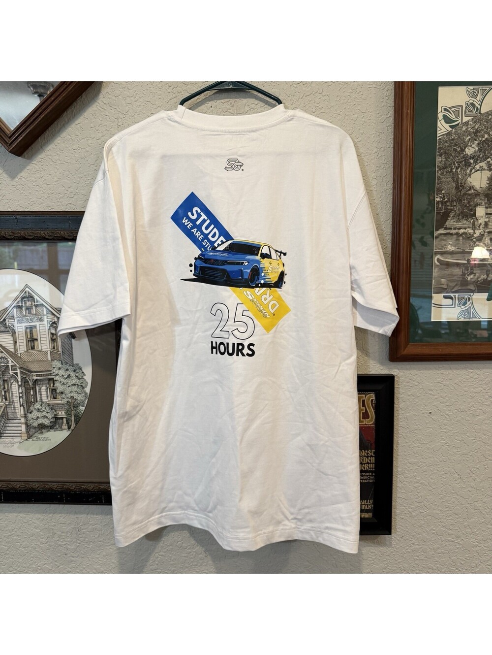 Spoon Sports Spoonsports RARE Thunderhill 25hr 2023 White T-Shirt US Large